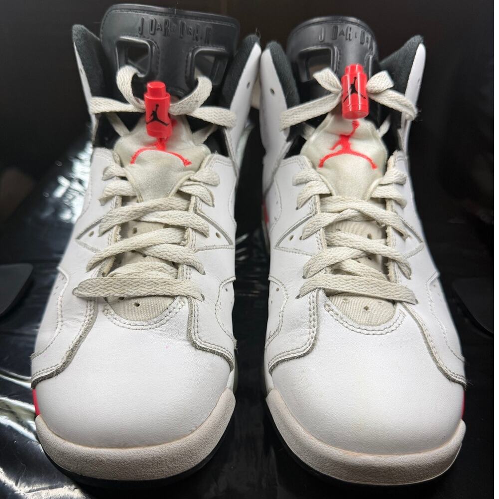 Air Jordan 6 Retro 'White Infrared' (2014) Youth Size 7Y Sneakers